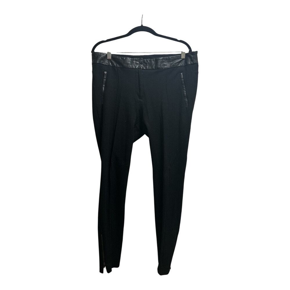 Loft Leggings with Faux Leather Detail, Black, 12